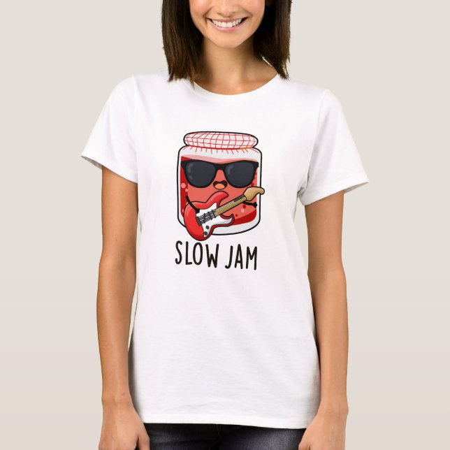 T-shirt Jam lent amusant jeu de nourriture (Devant)
