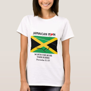 T-shirt JAMAICA MOM vaut plus que Rubies PROVERBS 31