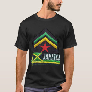 T-shirt jamaïcain de Rasta de drapeau