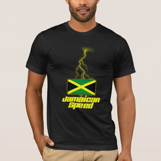 T-shirt jamaïcain de vitesse (Usain Bolt) (Devant)