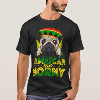 T-shirt Jamaïcain me horny - Jamaïque Drapeau Tee pour hom