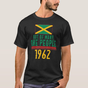 T-shirt Jamaïcain One People 1962 Jamaïque Independence Ce