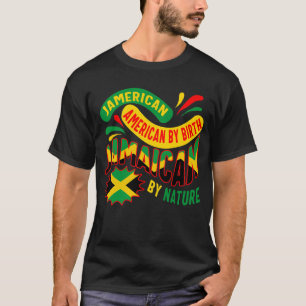 T-shirt Jamaïcaine Shirt, drapeau jamaïcain américain jama
