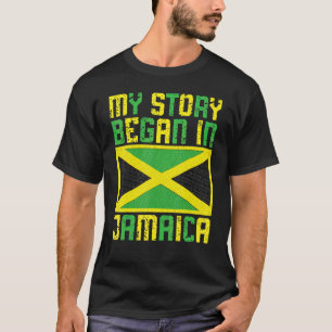 T-shirt Jamaïcains Mon histoire a commencé en Jamaïque Fie