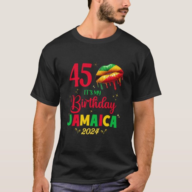 T-shirt Jamaïque 50e anniversaire Voyage Girls tenue Long  (Devant)