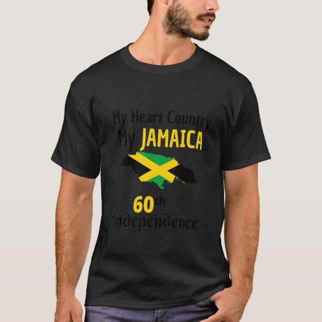 T-shirt Jamaïque 60e anniversaire de l'indépendance Ma Jam (Devant)