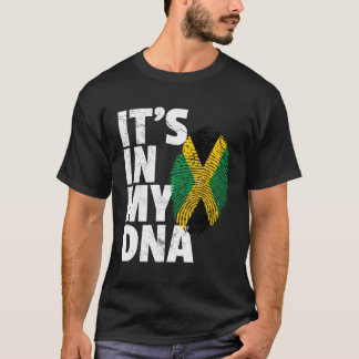 T-shirt Jamaïque Drapeau Jamaicain Pride Dna Island