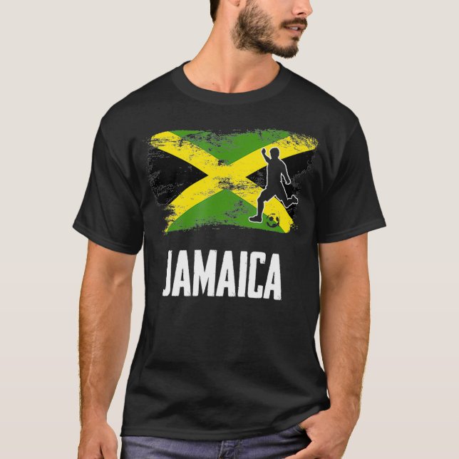 T-shirt Jamaïque Drapeau Jersey Soccer Team piggy  (Devant)