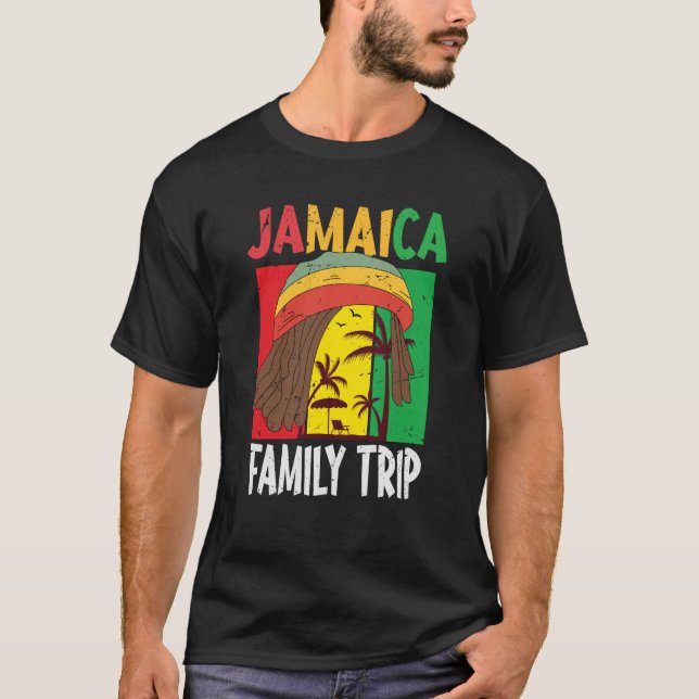 T-shirt Jamaïque Famille Vacances Jamaïque Vacances Caraïb (Devant)