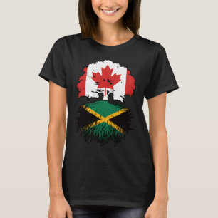 T-shirt Jamaïque Jamaïcaine Canadian Canada Tree Roots Dra