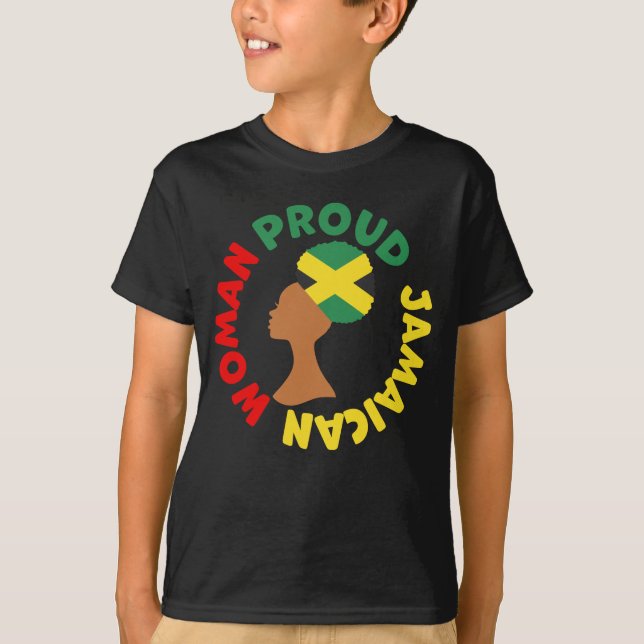 T-shirt Jamaïque : Le drapeau de la Jamaïque tue une jamaï (Devant)