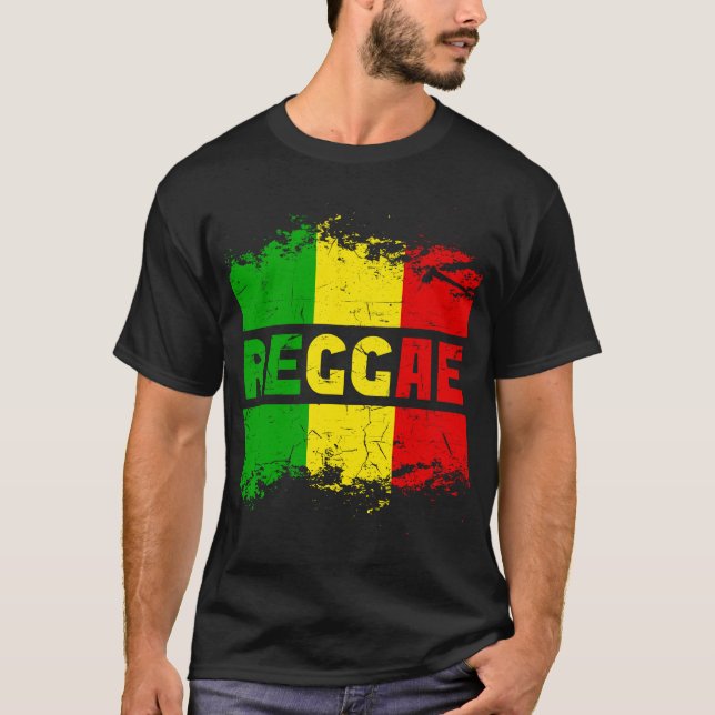 T-shirt Jamaïque Love Rasta Reggae Music (Devant)