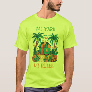 T-shirt Jamaïque mi yard mi règles 
