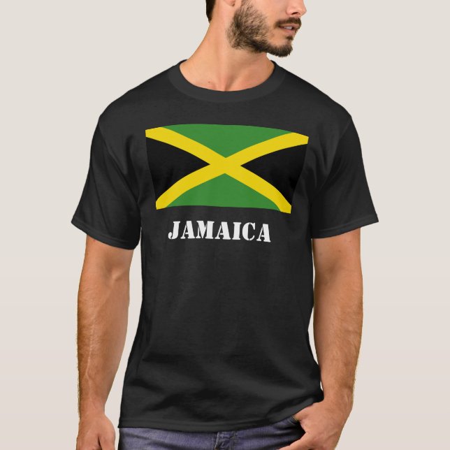 T-shirt Jamaïque noire (Devant)
