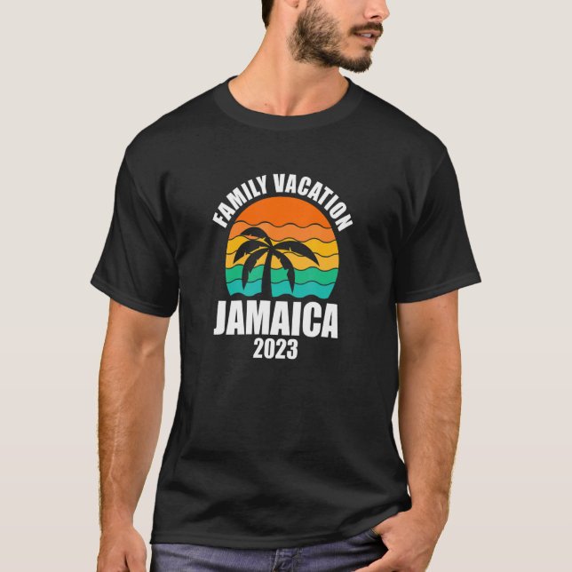 T-shirt Jamaïque Vacances familiales 2023 Vacances jumelée (Devant)