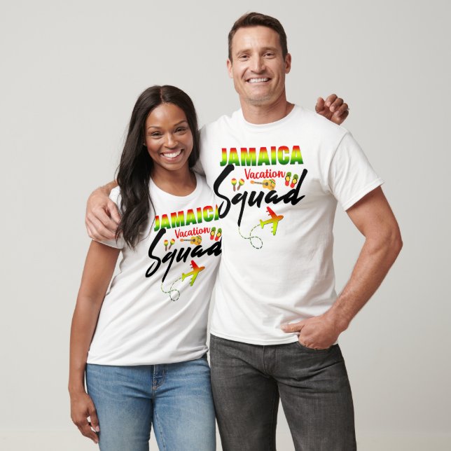 T-shirt Jamaïque Vacation Squad Group Correspondance Regga (Unisexe)