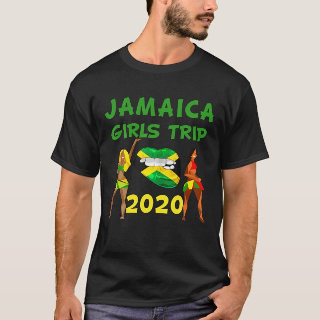 T-shirt Jamaïque Voyage de voyage pour filles (Devant)