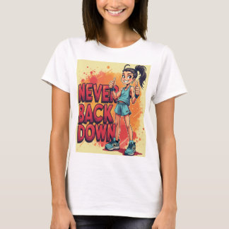 T-shirt Jamais contre-bas - Audacieux et motivant