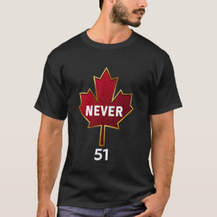 T-shirt Jamais Drapeau de la feuille d'érable canadienne d