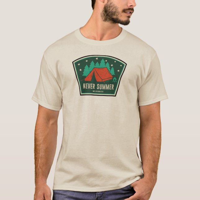 T-shirt Jamais été sauvage Colorado Camping (Devant)