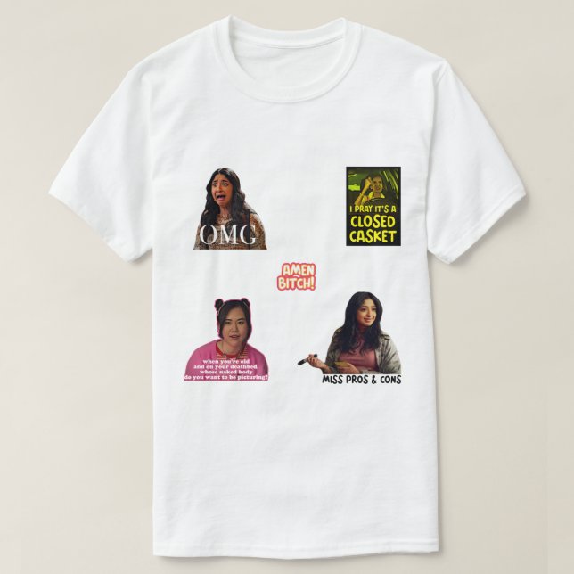 T-shirt jamais je n'ai été saison 2 pack collection set (Design devant)