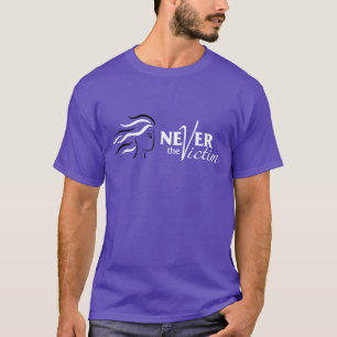 T-shirt Jamais le pourpre de victime