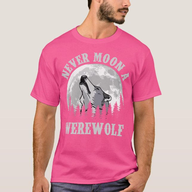 T-shirt Jamais Lune Un Loup-Occidental (Devant)