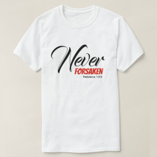 T-shirt JAMAIS OUBLIÉ HÉbreux Écriture chrétienne