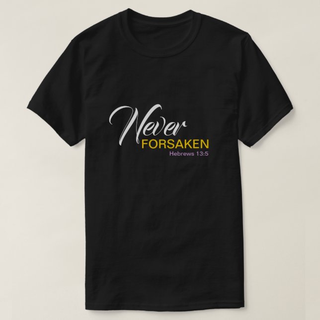 T-shirt JAMAIS PARSAKEN Personnalisable Christian (Design devant)