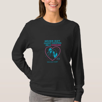 T-shirt Jamais pris en flagrant délit sur un KissCam Neon