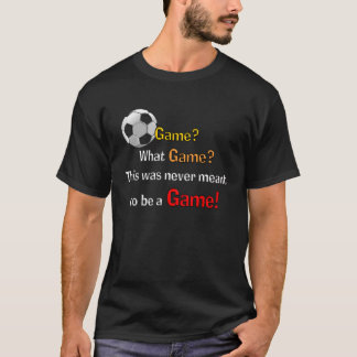 T-shirt Jamais un match de foot sombre