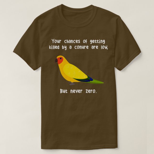 T-shirt Jamais zéro Conure Sun 1 (Design devant)