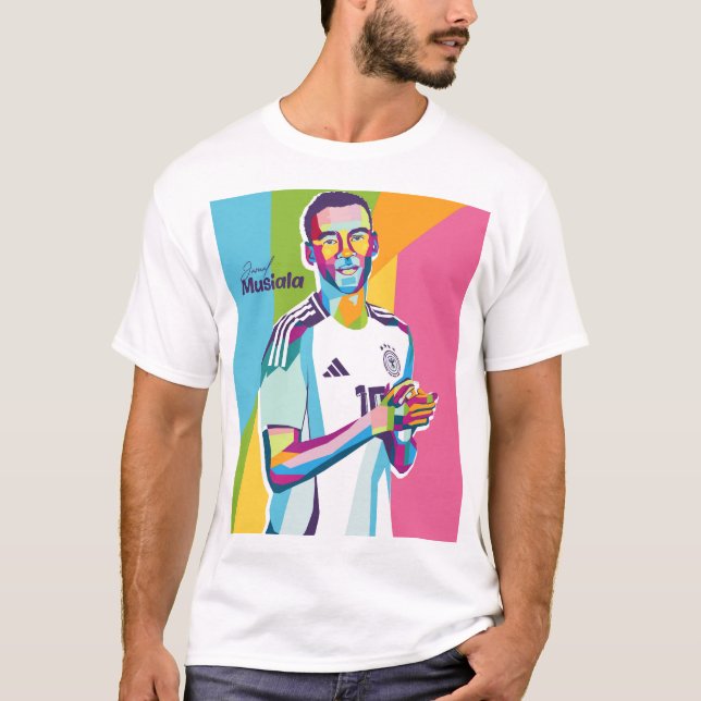 T-shirt Jamal Musiala Wpap Pop Art (Devant)