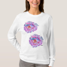 T-Shirt : Jambe Longue Femme ? Hibiscus des fleurs