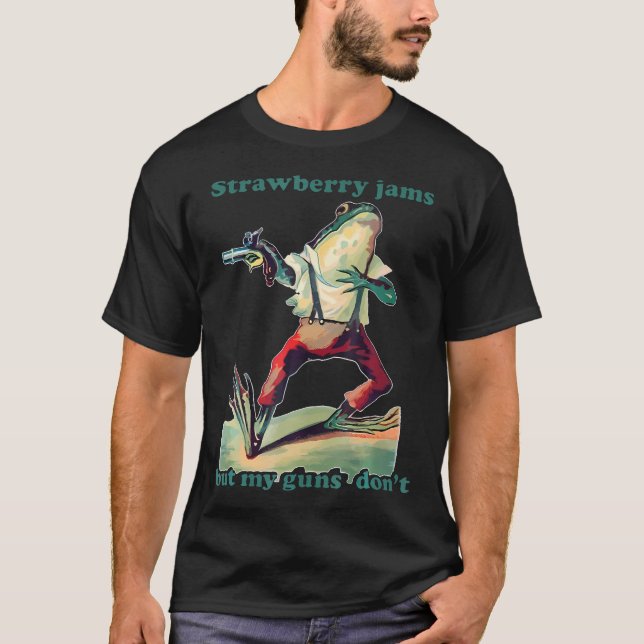 T-shirt Jambes De Fraise Mais Mes Armes Ne Le Font Pas (Devant)