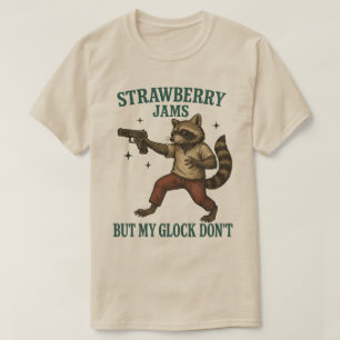 T-shirt Jambes de fraises mais ma serrure ne pas raccoon d