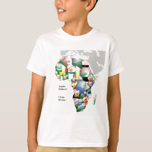 T-shirt Jambo Habari Afrique ! J'aime l'Afrique