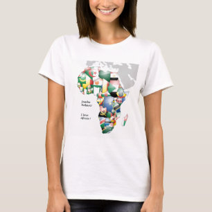 T-shirt Jambo Habari Afrique ! J'aime l'Afrique