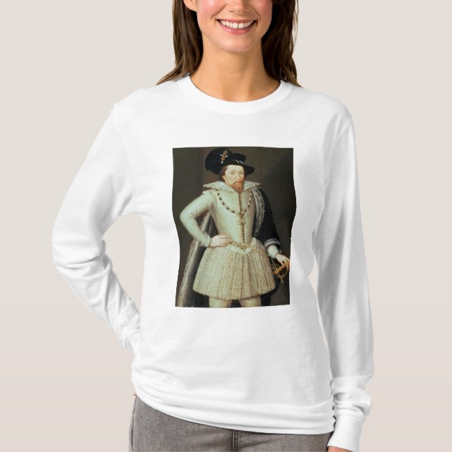 T-shirt James I, portrait en buste (Devant)