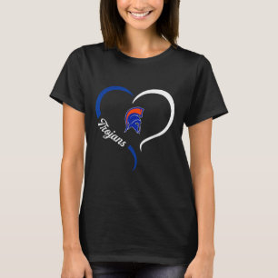 T-shirt James Island Charter Trojans Logo Demi Coeur Sloga