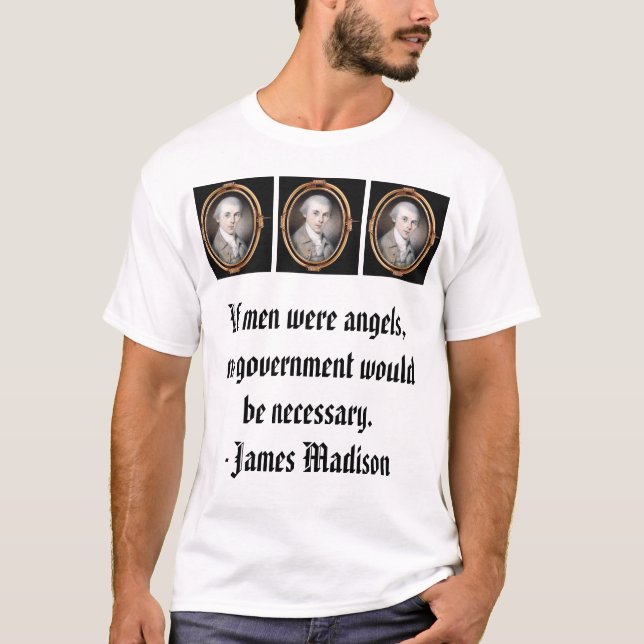 T-shirt james_madison_by_gilbert_stuart, James Madison,… (Devant)