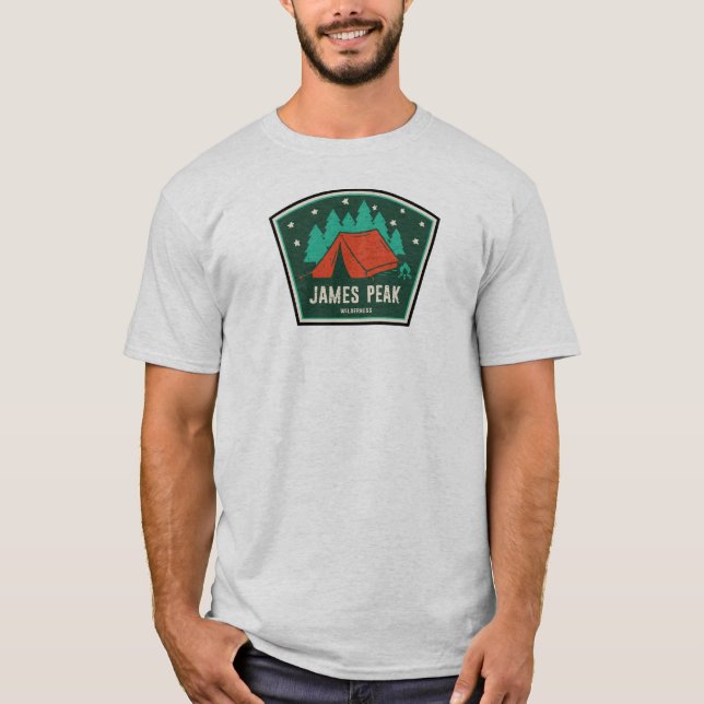 T-shirt James Peak Wilderness Colorado Camping (Devant)