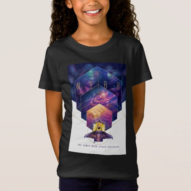 T-Shirt James Webb télescope spatial Illustration Art (Devant)