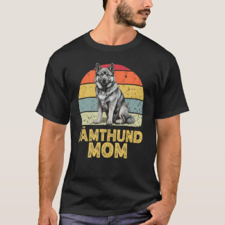 T-shirt Jämthund Suédois Elkhound Chien Maman Retro Chiens