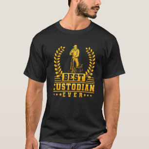 T-shirt Janitor Cleaner meilleur gardien jamais