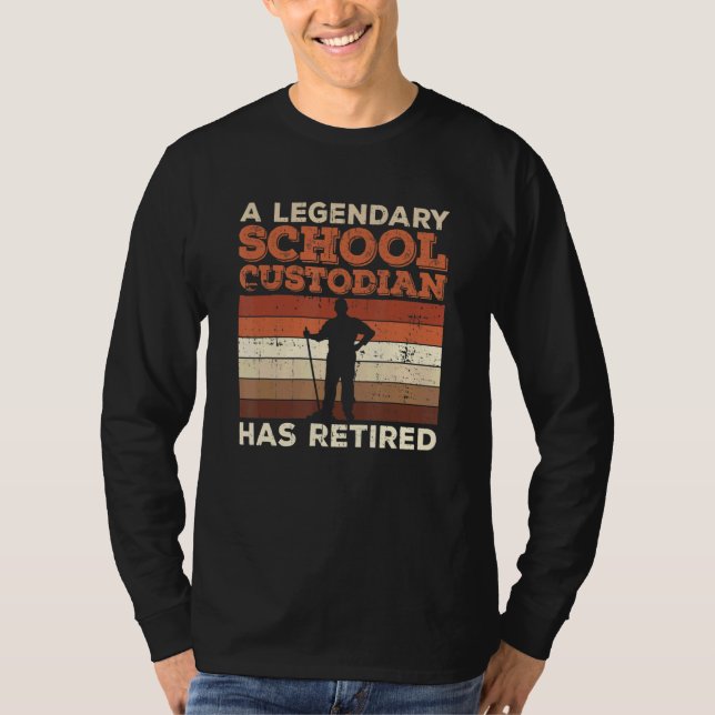 T-shirt Janitor for a Retired School Custodian (Devant)