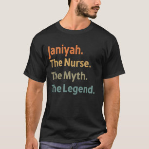 T-shirt Janiyah L'Infirmière Le Mythe La Légende Drôle Vin