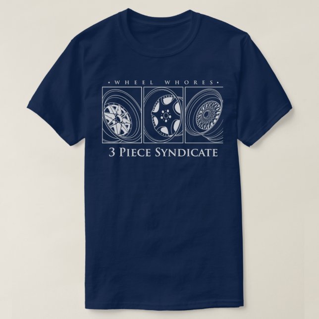 T-shirt Jantes de synthèse de 3 pièces (Design devant)