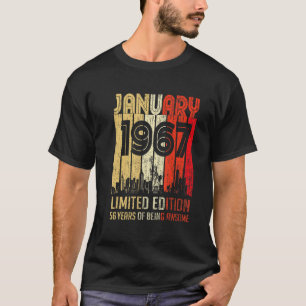 T-shirt Janvier 1967 56 Ans D'Être Impressionnant