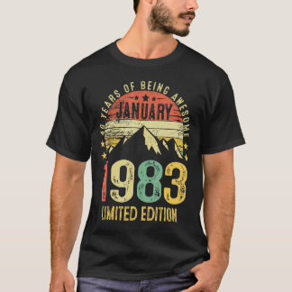 T-shirt Janvier 1983 40e anniversaire 40 ans